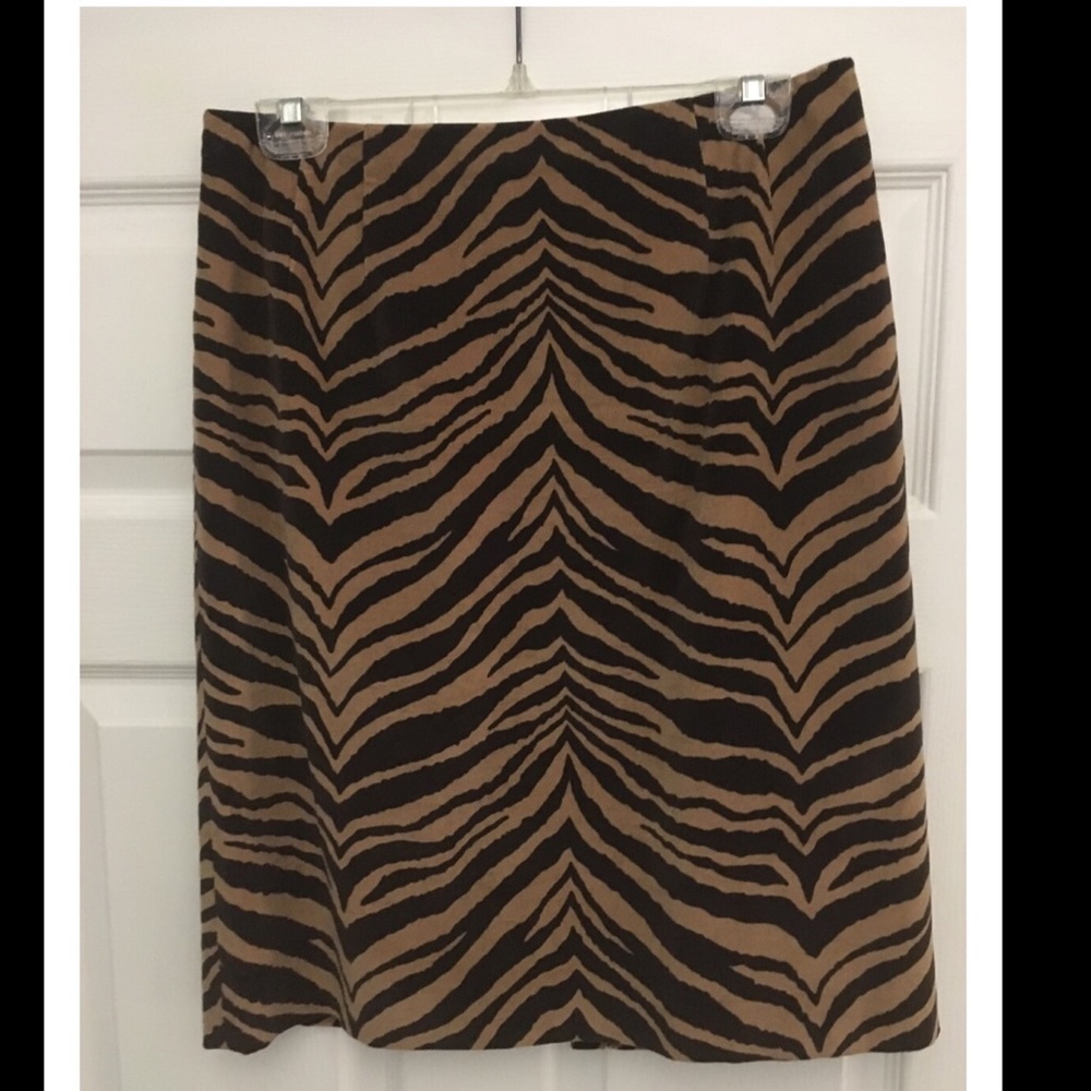 Talbots Animal Print Skirt